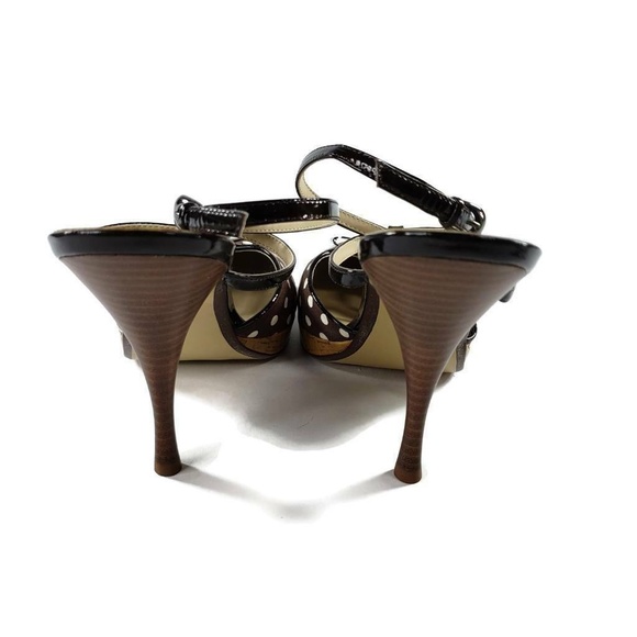 Linea Paolo Womens T Strap Sandals Coffee - Picture 5 of 8